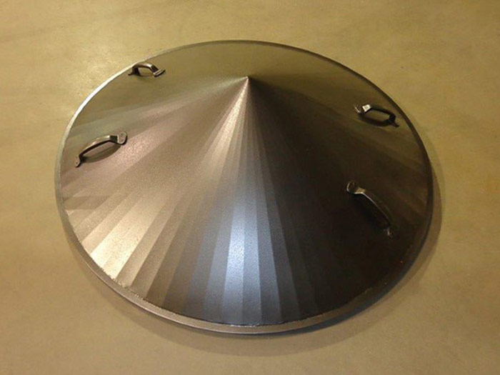 Metal fire pit cover