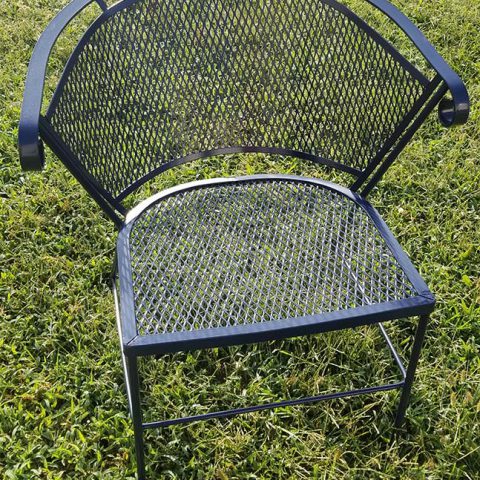 Powder Coating After - Wrought Iron Chair