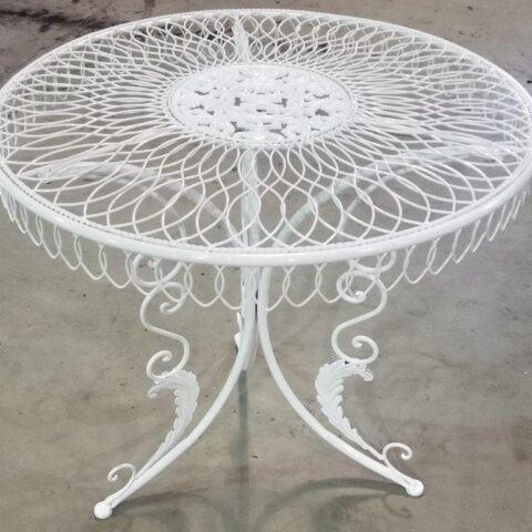 Photo Of A Restored Mccaslin Table Base After Powder Coating