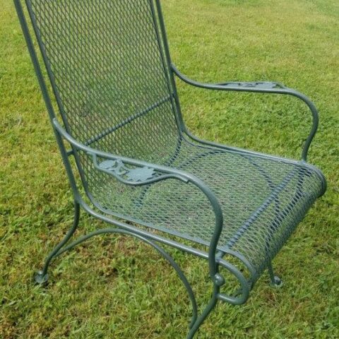 Photo Of A Restored Wrought Iron Chair