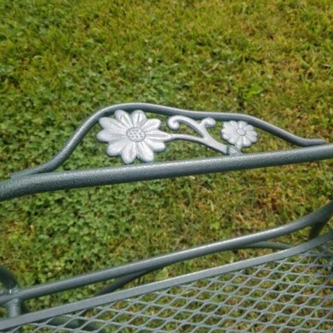 Photo Of A Restored Wrought Iron Chair